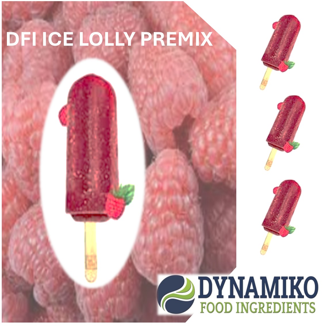 DFI ICE LOLLY PREMIX - RASPBERRY